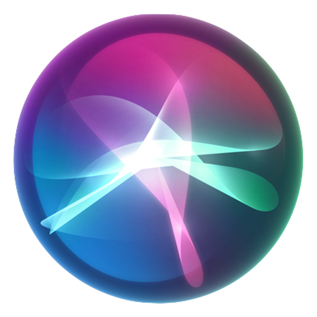 Het logo van Siri
